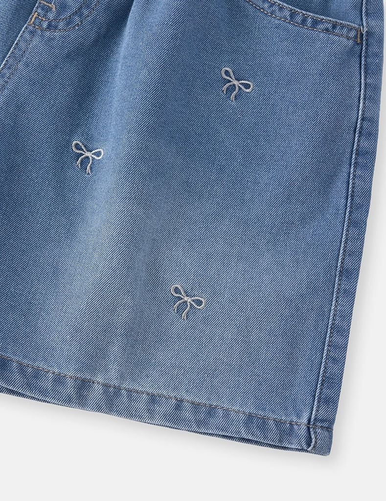 Quần short jean bé gái
