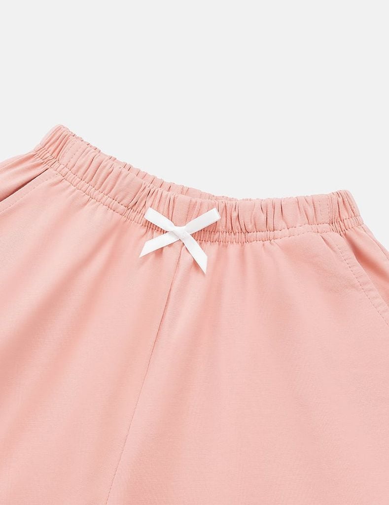 Quần short dệt kim bé gái