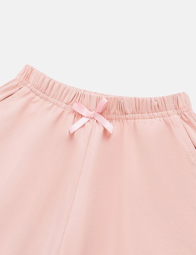 Quần short dệt kim bé gái