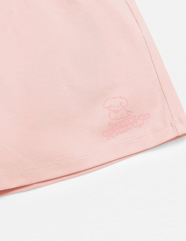 Quần short dệt kim bé gái