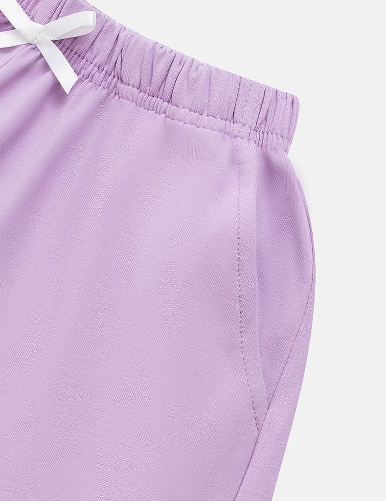 Quần short dệt kim bé gái