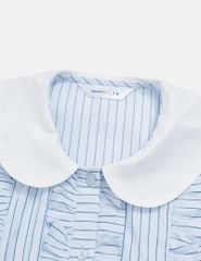Áo sơ mi ngắn tay bé gái