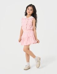 Áo sơ mi ngắn tay bé gái