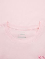 Áo thun ngắn tay bé gái hình in trước ngực