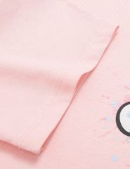 Áo T-shirt bé gái hình in trước ngực dáng suông rộng