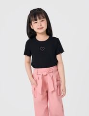 Áo thun bé gái có hình in trước ngực
