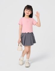 Áo thun bé gái có hình in trước ngực