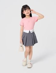 Áo thun bé gái có hình in trước ngực