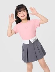 Áo thun bé gái có hình in trước ngực
