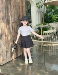 Áo thun ngắn tay cổ tròn bé gái