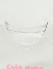 Áo thun ngắn tay cổ tròn bé gái