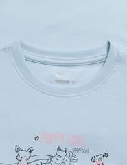 Áo thun ngắn tay cổ tròn bé gái