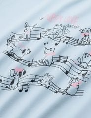 Áo thun ngắn tay cổ tròn bé gái