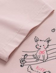 Áo thun ngắn tay cổ tròn bé gái