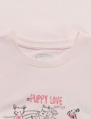 Áo thun ngắn tay cổ tròn bé gái