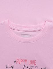 Áo thun ngắn tay cổ tròn bé gái