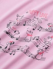 Áo thun ngắn tay cổ tròn bé gái