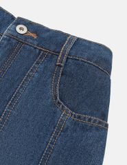 Chân váy jean bé gái mài nhẹ