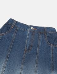 Chân váy jean bé gái mài nhẹ