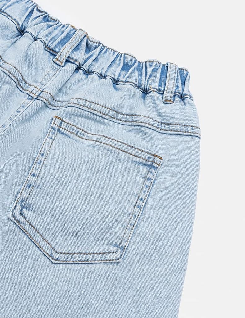 Chân váy jean bé gái cạp chun