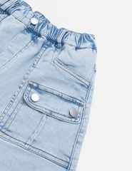 Chân váy jean bé gái cạp chun