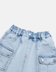 Chân váy jean bé gái cạp chun