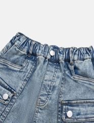 Chân váy jean bé gái cạp chun