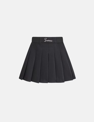 Chân váy khaki bé gái cạp chun thân sau