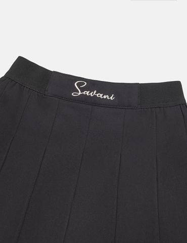 Chân váy khaki bé gái cạp chun thân sau