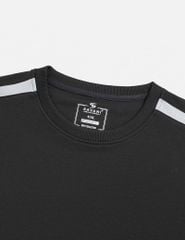 Áo nỉ cổ tròn nam phối vai khác màu