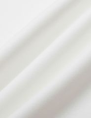 Áo nỉ cổ tròn trẻ em phối dọc 2 bên tay in logo trước ngực