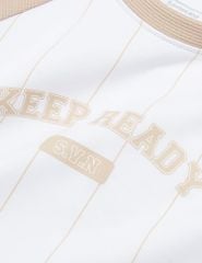 Áo nỉ cổ tròn trẻ em phối hình in giữa ngực