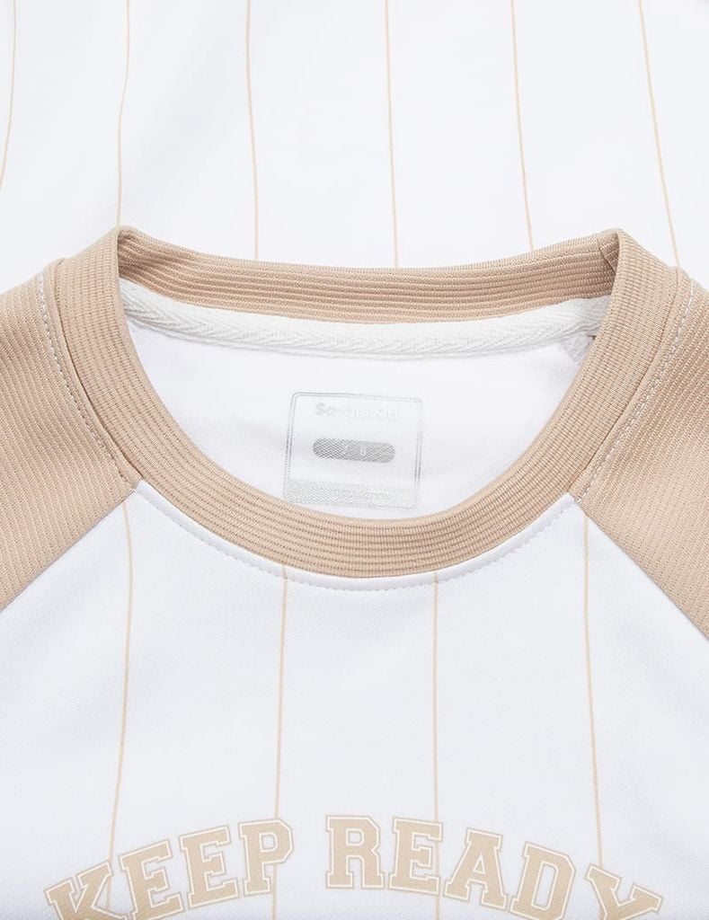 Áo nỉ cổ tròn trẻ em phối hình in giữa ngực