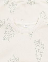 Áo nỉ cổ tròn trẻ em in họa tiết