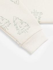 Áo nỉ cổ tròn trẻ em in họa tiết