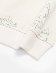 Áo nỉ cổ tròn trẻ em in họa tiết