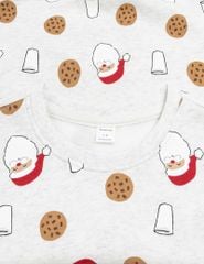 Áo nỉ cổ tròn trẻ em in họa tiết