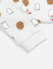 Áo nỉ cổ tròn trẻ em in họa tiết