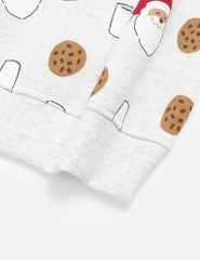 Áo nỉ cổ tròn trẻ em in họa tiết