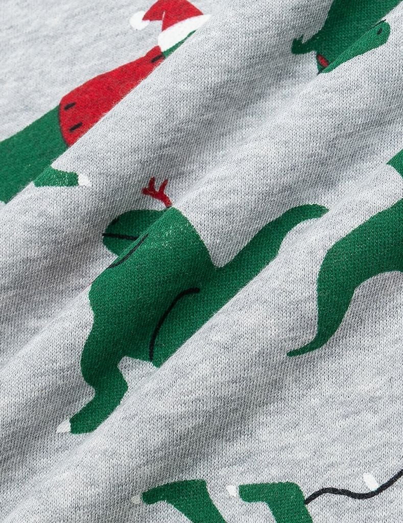 Áo nỉ cổ tròn trẻ em in họa tiết