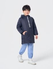 Áo phao chần bông trẻ em dáng dài