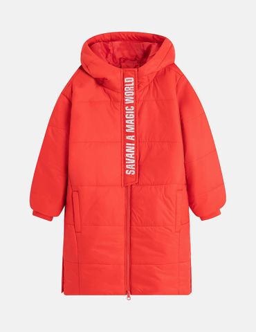 Áo phao chần bông trẻ em dáng dài