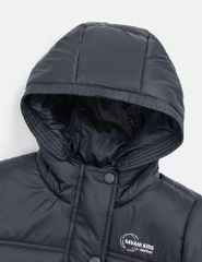 Áo chần bông trẻ em dáng ngắn logo trước ngực