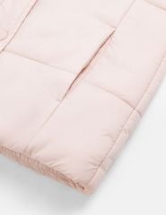 Áo chần bông trẻ em dáng ngắn logo trước ngực