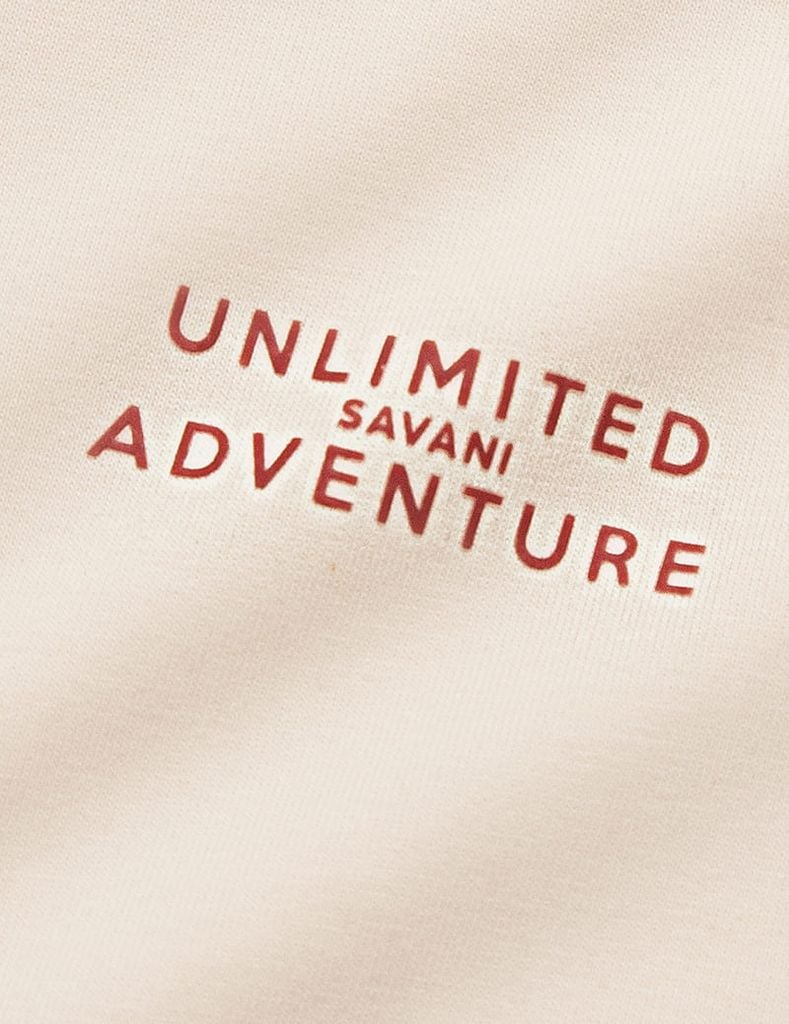 Bộ nỉ cổ tròn trẻ em hình in trước ngực