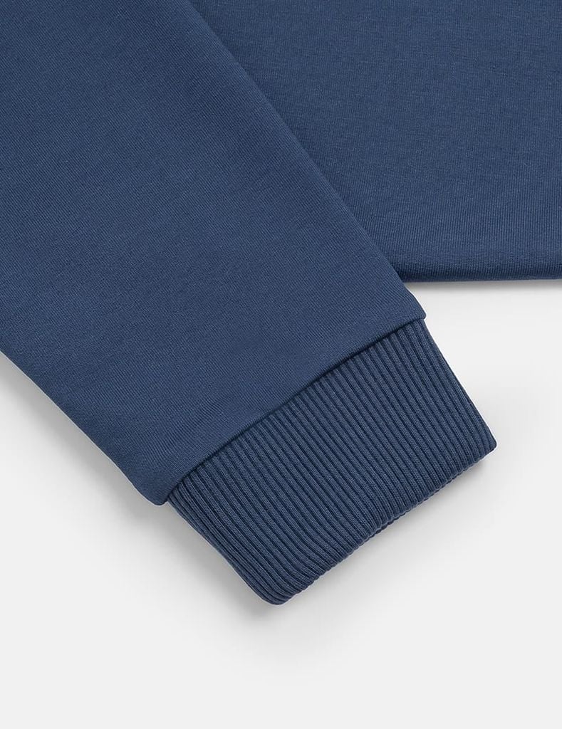 Bộ nỉ cổ tròn trẻ em hình in trước ngực