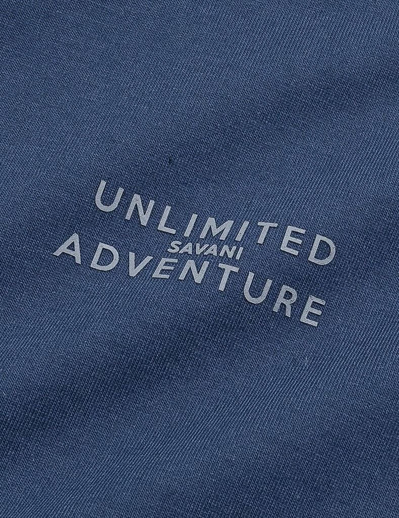 Bộ nỉ cổ tròn trẻ em hình in trước ngực