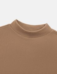 Bộ đồ giữ nhiệt cổ cao trẻ em hình in trước ngực