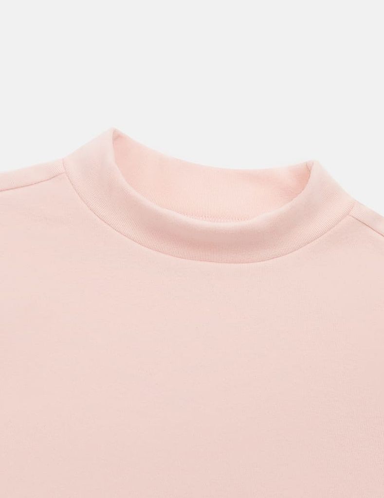 Bộ đồ giữ nhiệt cổ cao trẻ em hình in trước ngực