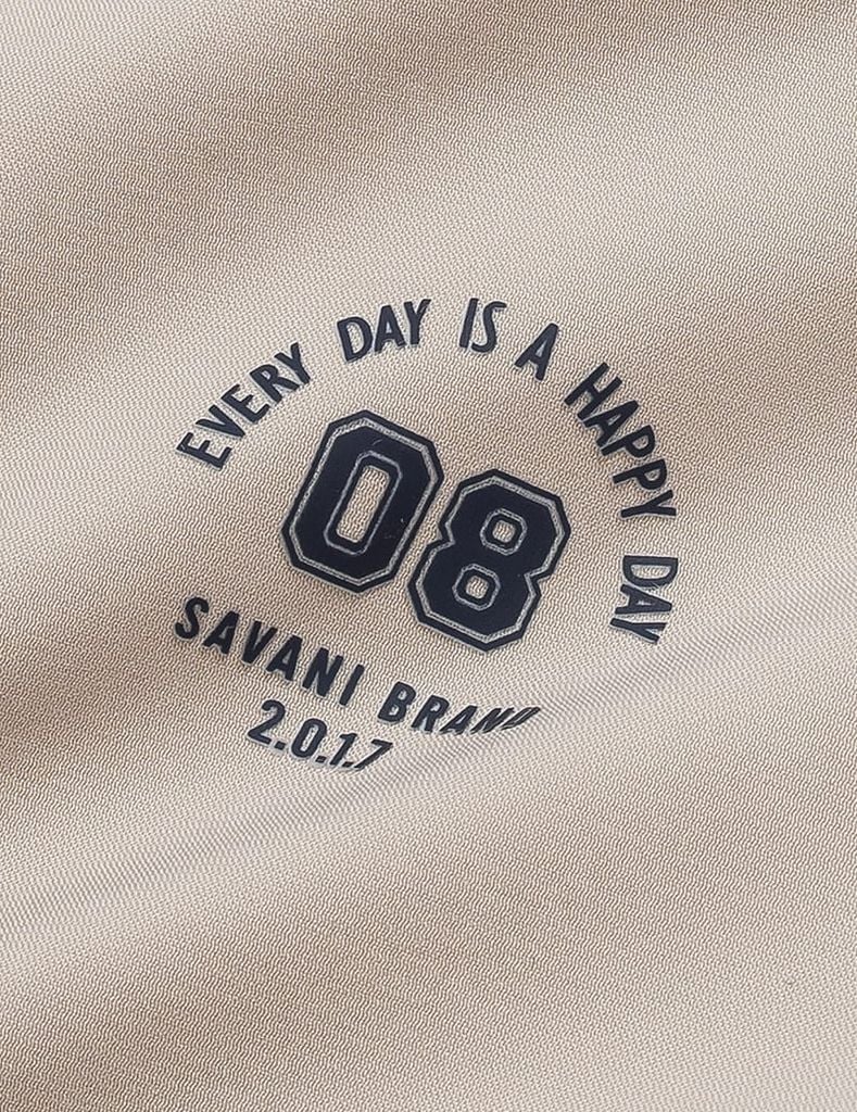 Áo khoác gió có mũ trẻ em hình in trước ngực